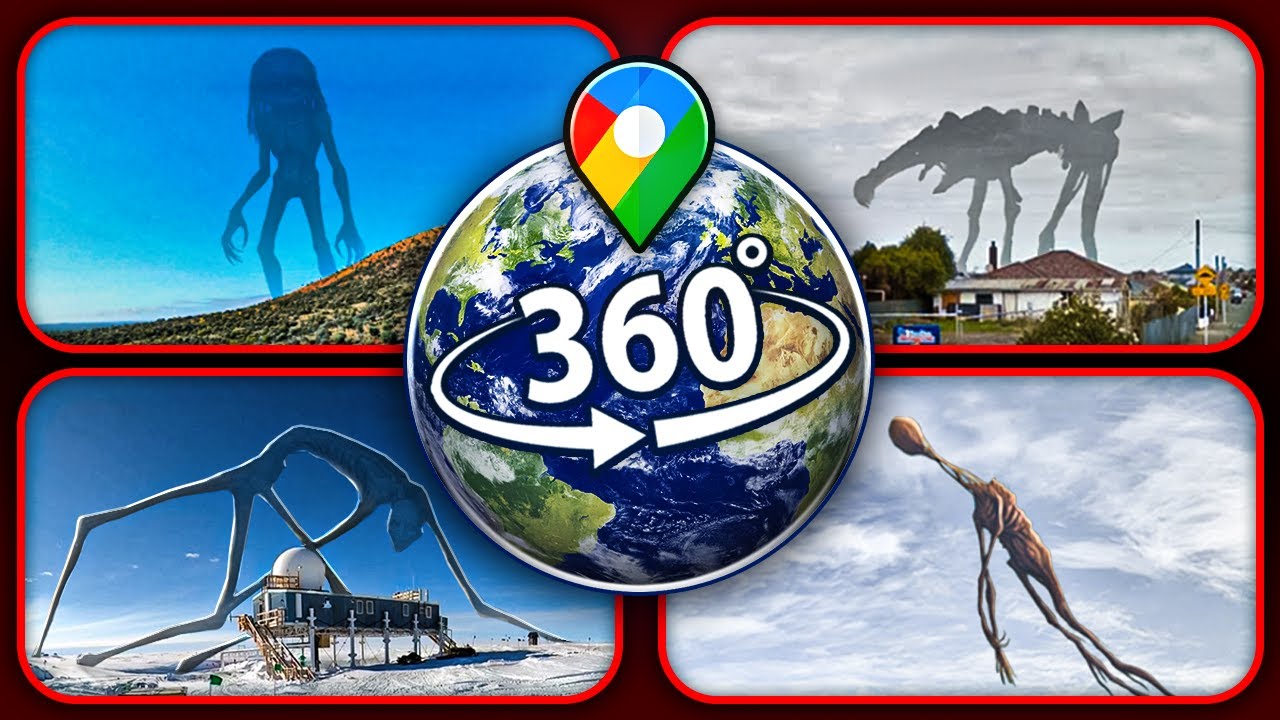 TOP 4: SCARY Giant Monsters Found on Google Earth &mdash; VR 360&deg;