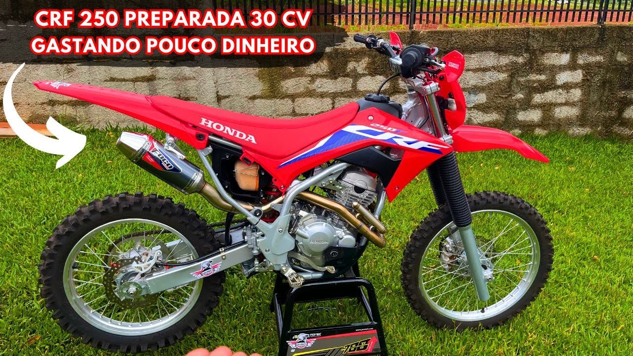 CRF 250F MAIS FORTE PREPARAÇÃO CASEIRA FICOU UM FOGUETE GASTANDO POUCO