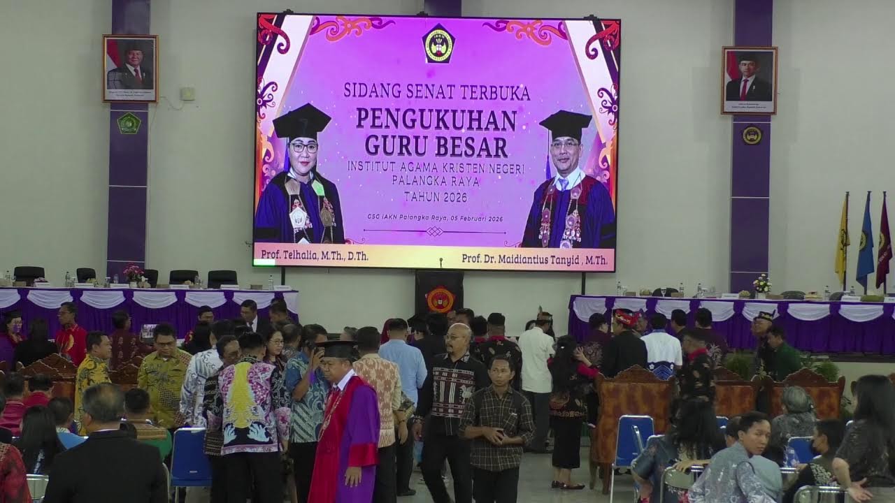 Sidang Senat Terbuka | Pengukuhan Guru Besar IAKN Palangka Raya