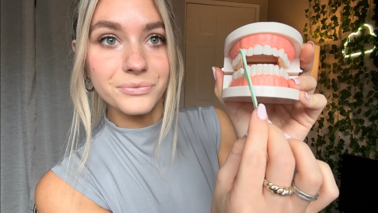 ASMR| Teeth Tapping, Over-Explaining Dental Hygiene (Clicky Whisper)