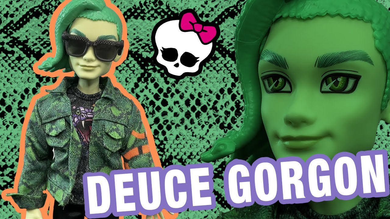 NOW HE’S GREEN! 💚 | Monster High Deuce Gorgon G3 doll unboxing & review! 🐍🤩