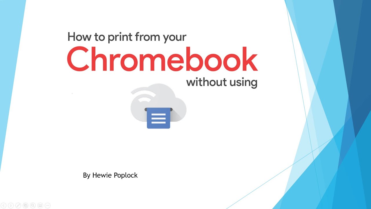 How to Print from your Chromebook Without using Cloud Print