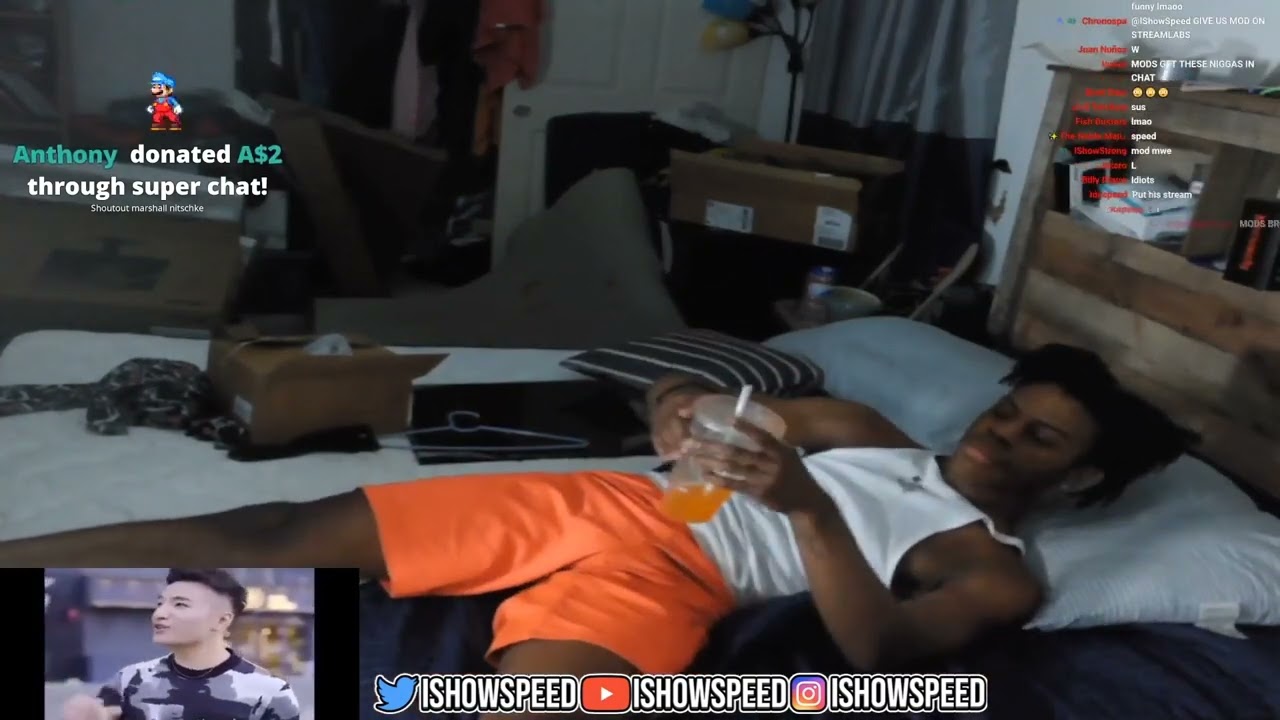 Chat Plays SUPER IDOL EARRAPE During IShowSpeed Sleep Stream 😂