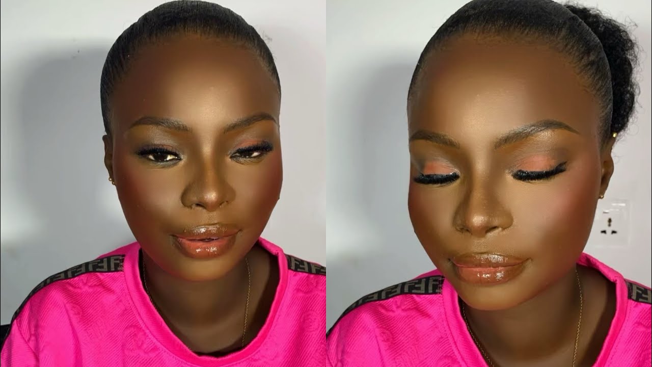 Melanin makeup transformation on client/Nash Artistry 