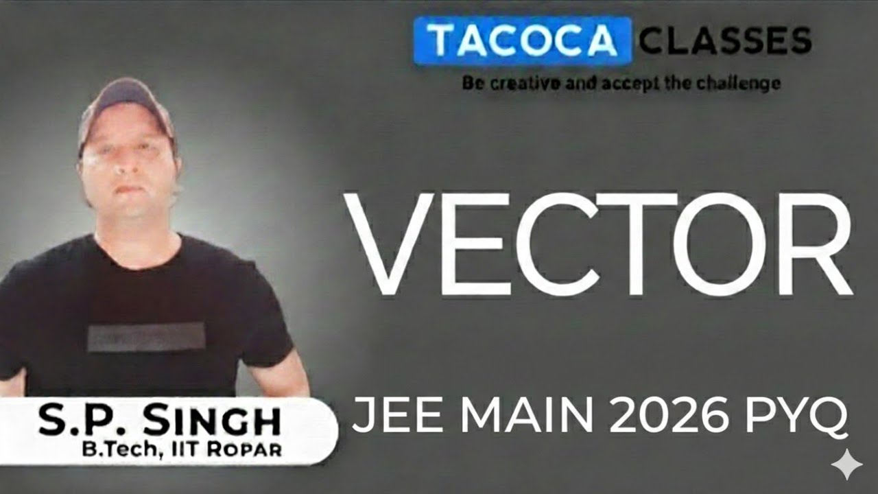 VECTOR  JEE MAIN 2026 PYQ - BY S.P. SIR