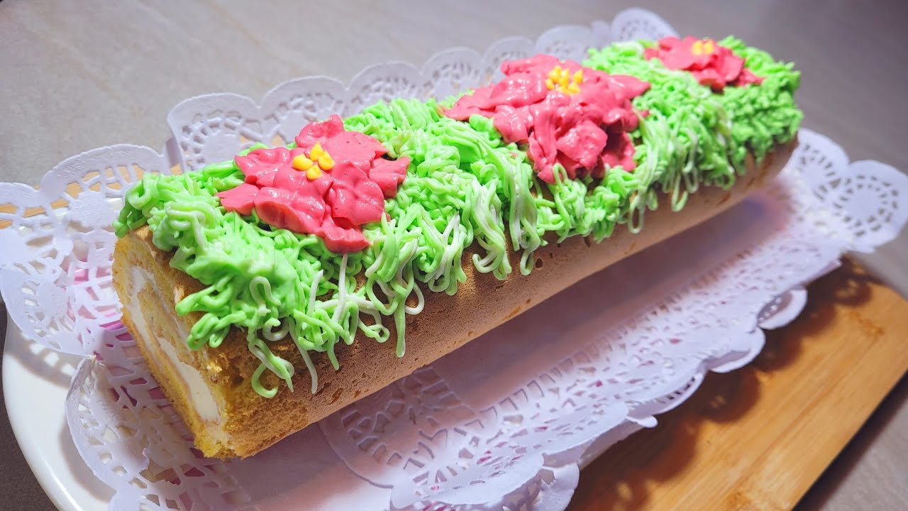 Вкусный и вкусный белый шоколад CHRISTMAS ROLL!