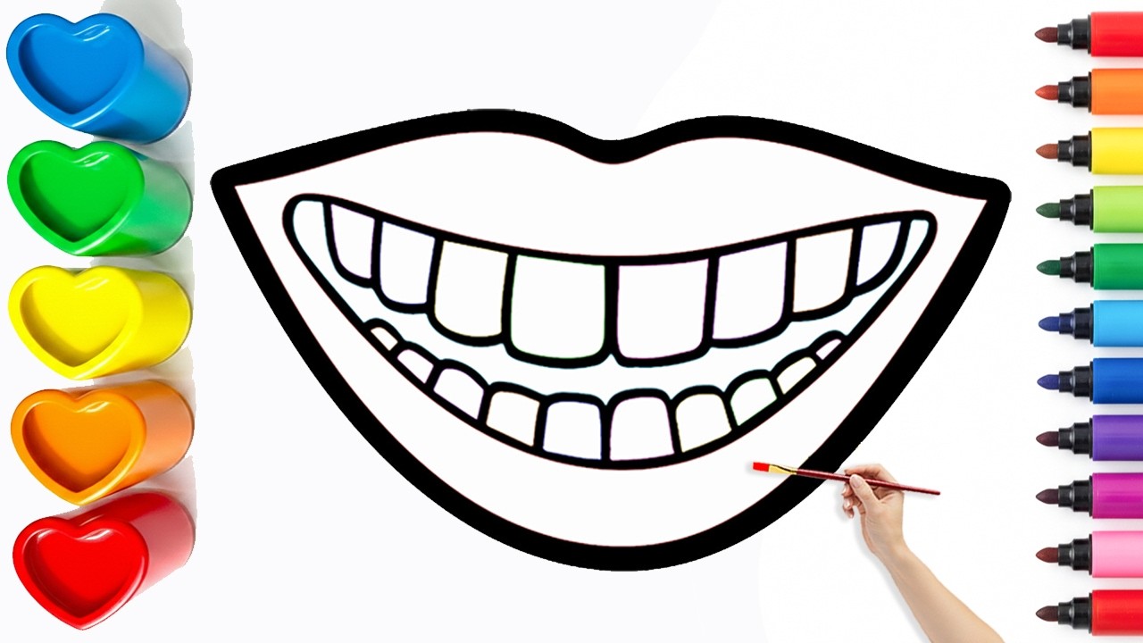 👄How To Draw a Cute Mouth | Easy Step By Step Tutorial #8