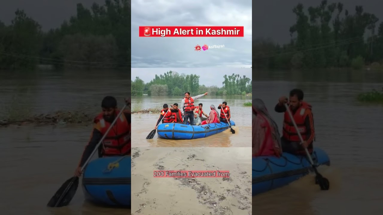 🚨 Flood Situation in Kashmir 🌊 #flood #kashmir #shorts #trending #youtubeshorts