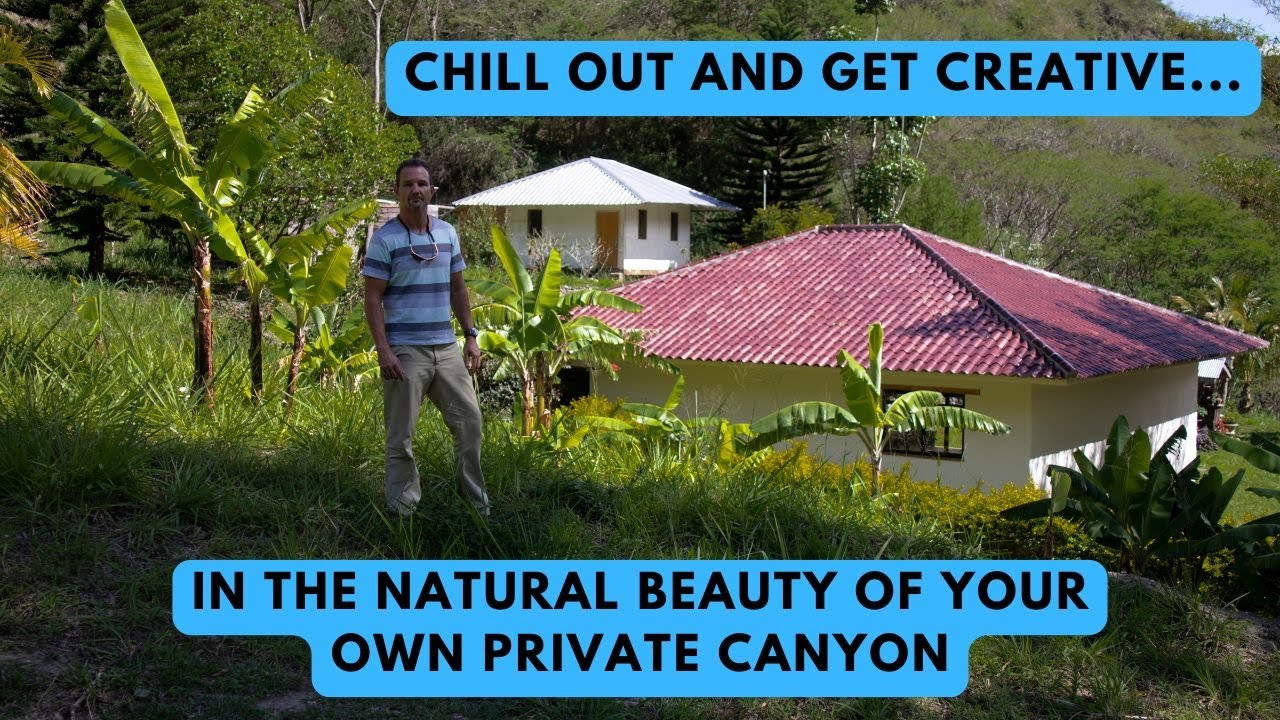 P0053 - Large Private Canyon Property - 2.5Ha (6.18 acres) - Main Home plus Cabin.
