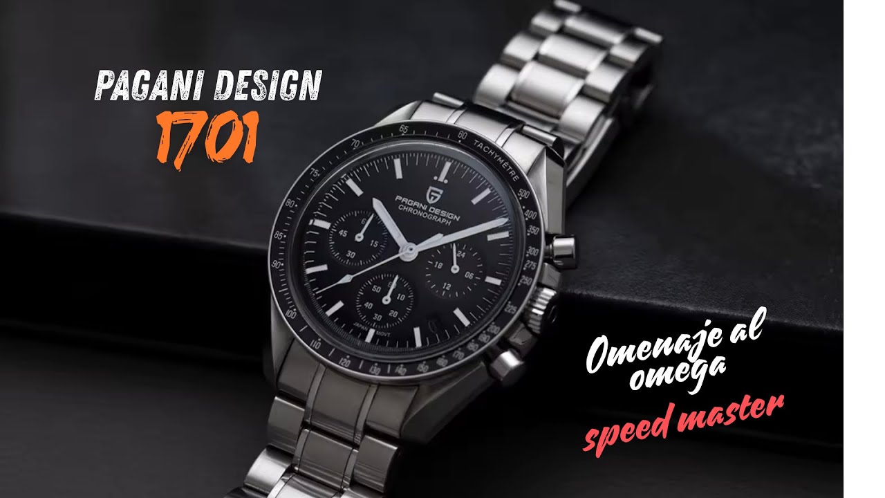 Reloj PAGANI DESIGN omenaje a OMEGA speed master (mod 1701)