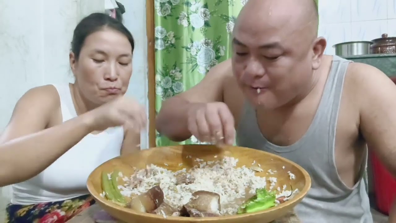 Smoke pork with Axone 😋#plese_subscribe #thanksforwatching 