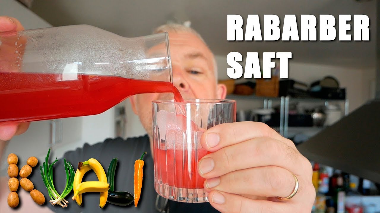 Hjemmelavet rabarbersaft