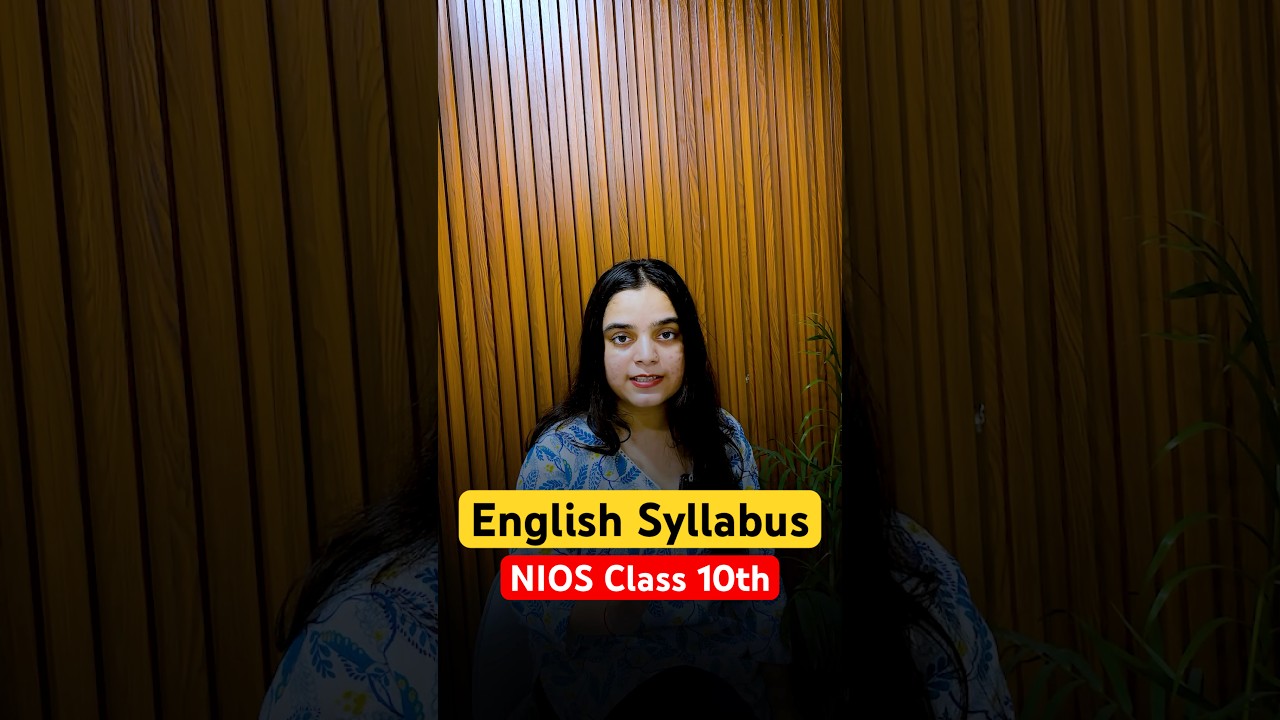 NIOS Class 10th English Syllabus #nios #shorts