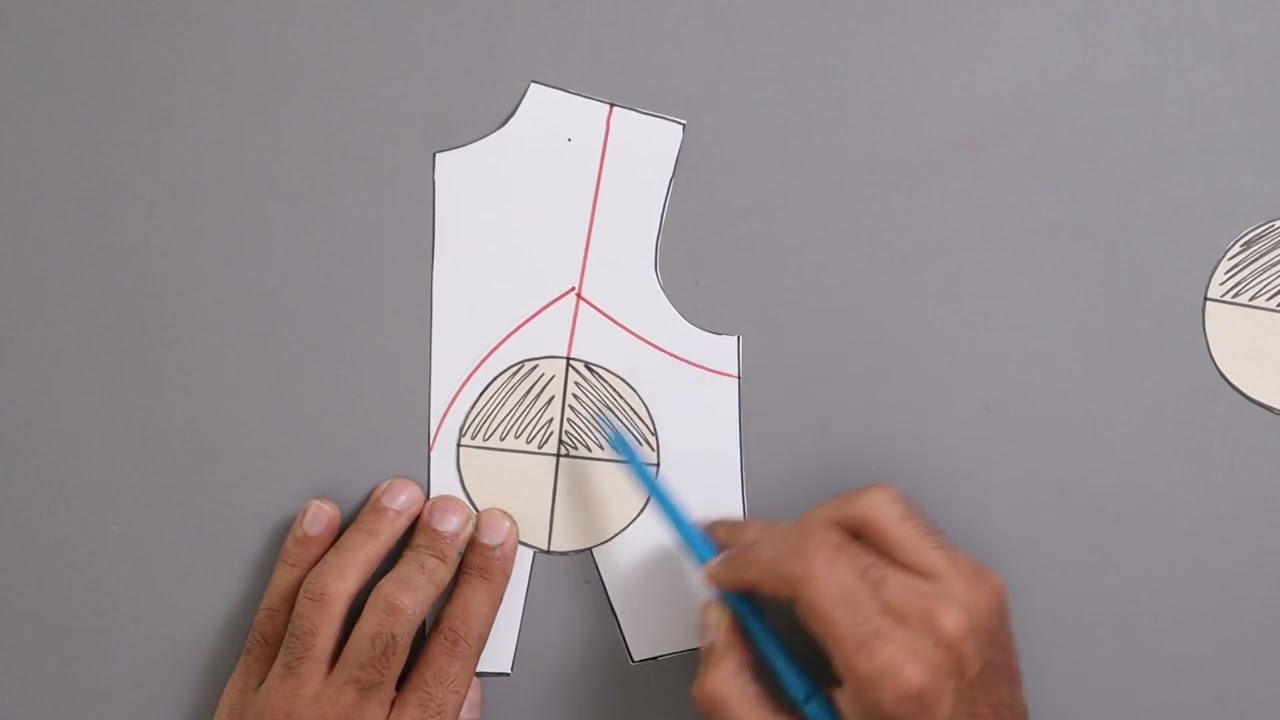 Como ajustar sobra em decotes através das pences invisíveis