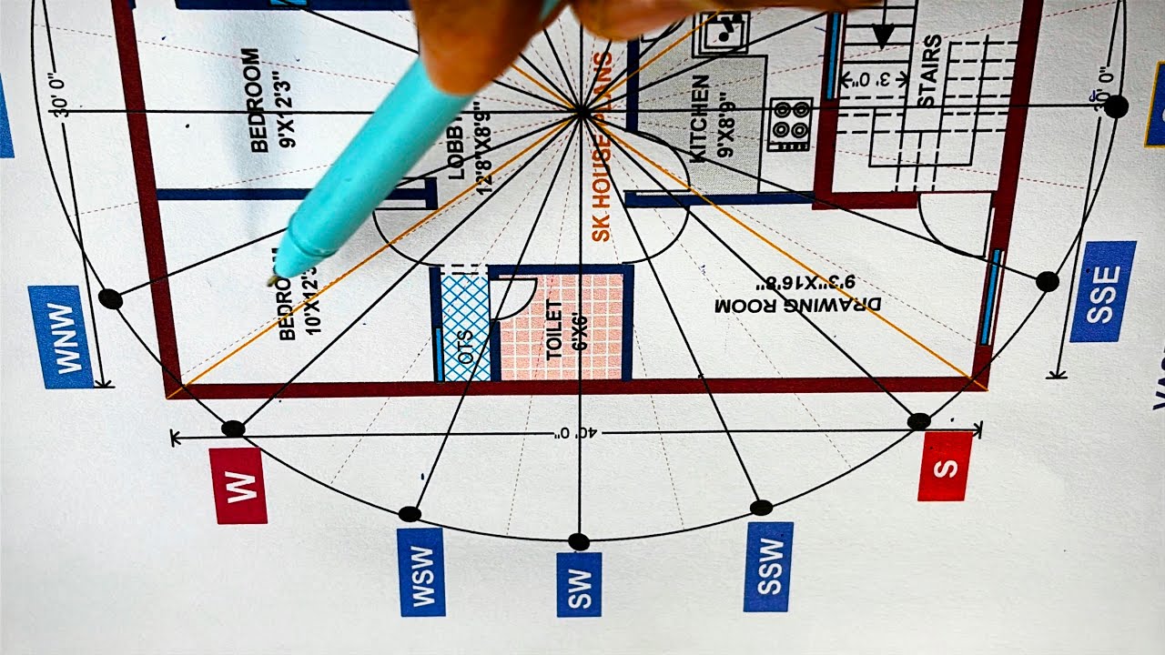 Vastu Check 1200 sqft South East Facing House Plan | 133 Gaj / New Home (S NO 2712)