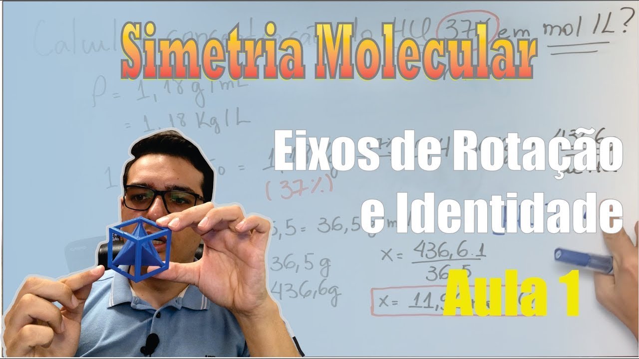 Simetria Molecular Aula 1 - Identidade (E) e Eixos de Rotação (C) | Curso de Química Inorgânica