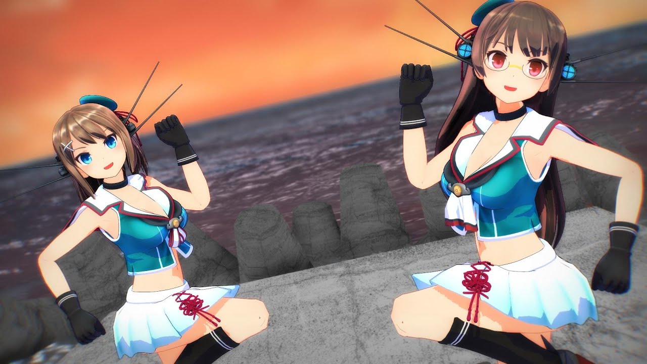 【MMD艦これ】 オツキミリサイタル 【摩耶改二＆鳥海改二】