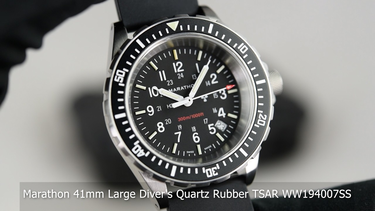 Marathon 41mm Large Diver's Quartz Rubber TSAR WW194007SS