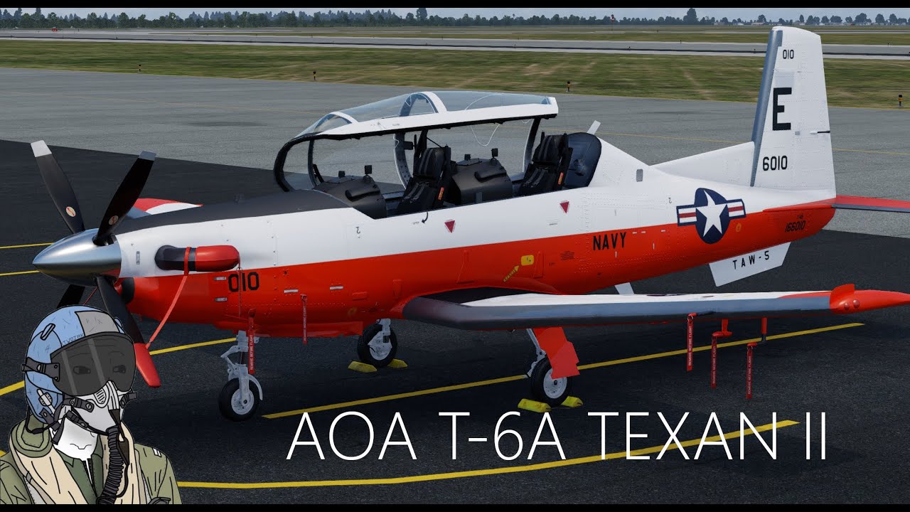 X-Plane 12 Cold and Dark Start with the AOA T-6a Texan II