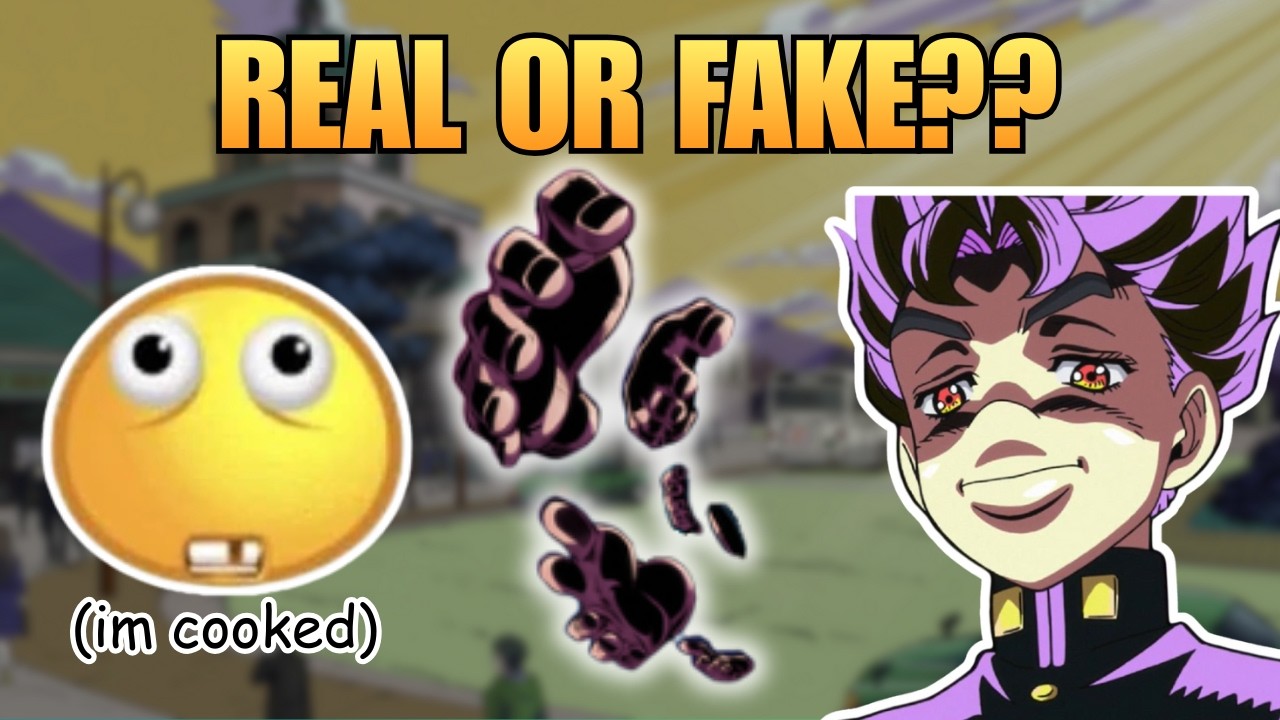 JoJo NOOB Guesses REAL or FAKE Stands...