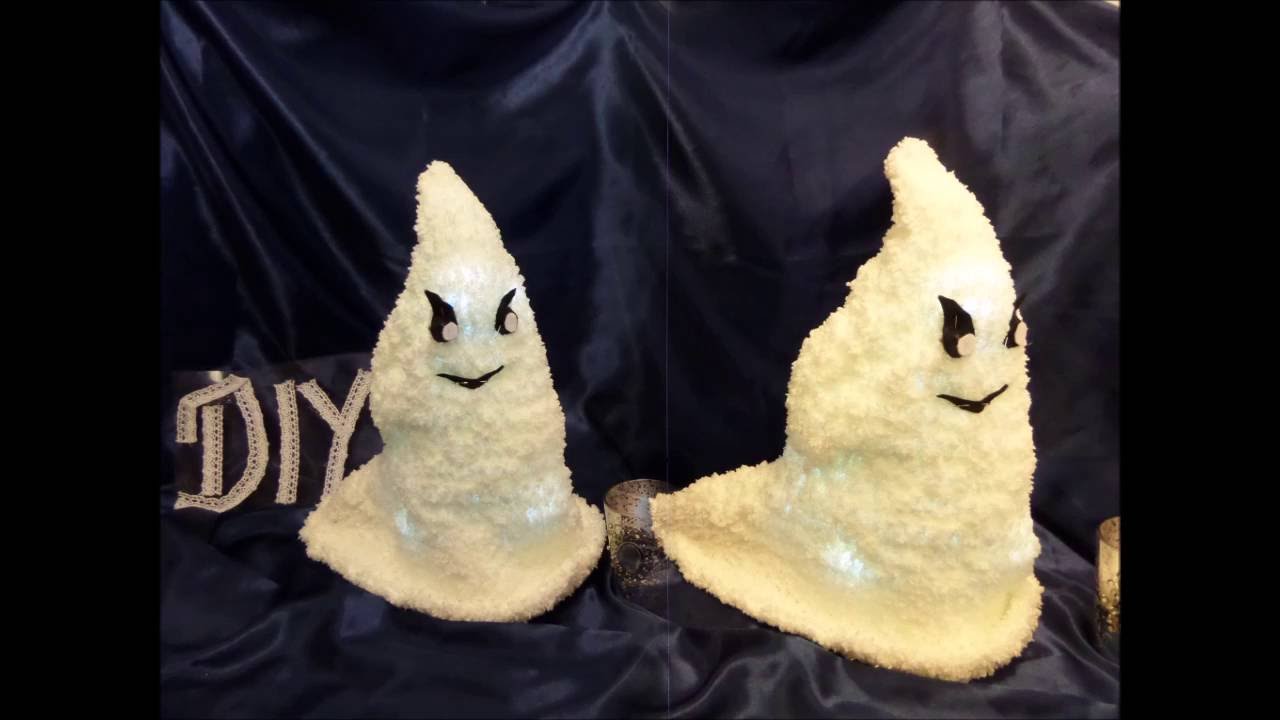 DIY: HÄKEL-IDEE- Gespenst , HALLOWEEN Gespenst mit Licht -SELBER MACHEN