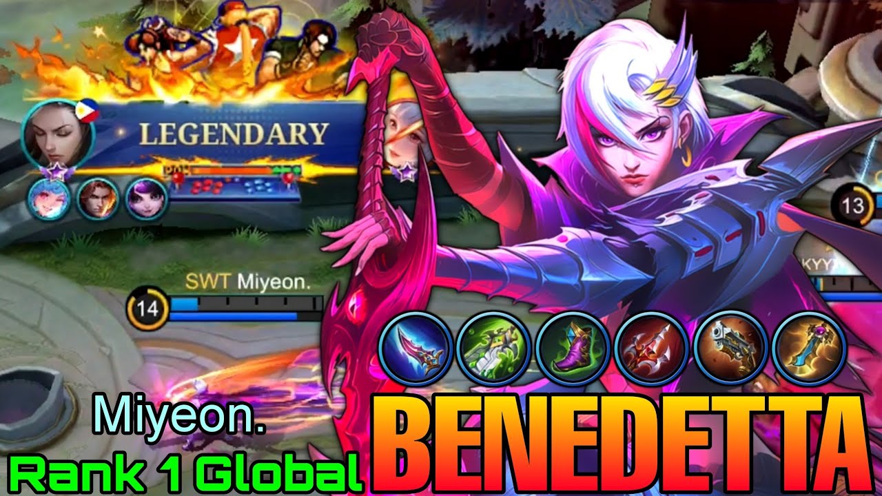 Legendary Benedetta Deadly Offlaner - Top 1 Global Benedetta by Miyeon. - Mobile Legends