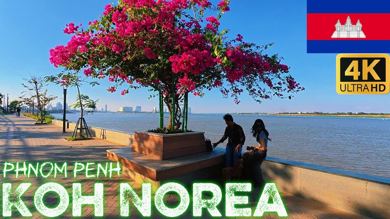 KOH NOREA (Phnom Penh) Walk Tour 4K | Cambodia 2026