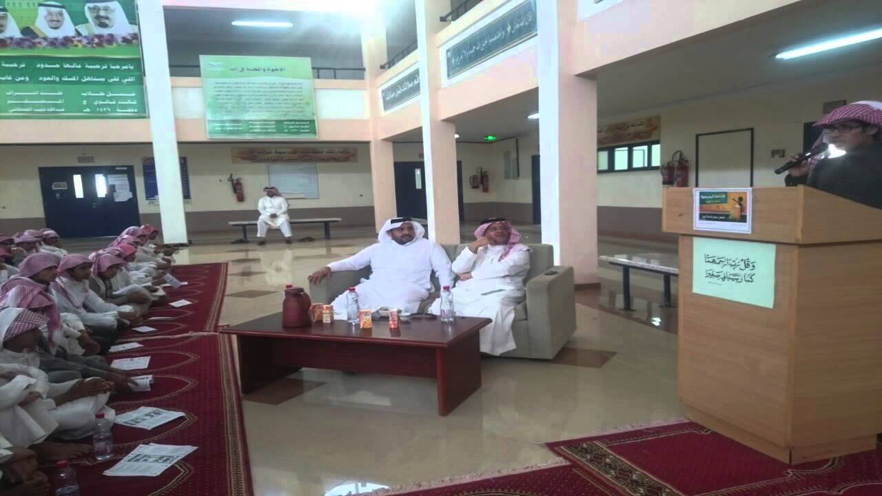 علي العلياتي - الأنشطة الثقافية والرياضية بثانوية شرحبيل بن حسنة بنجران ١٤٣٦ هـ