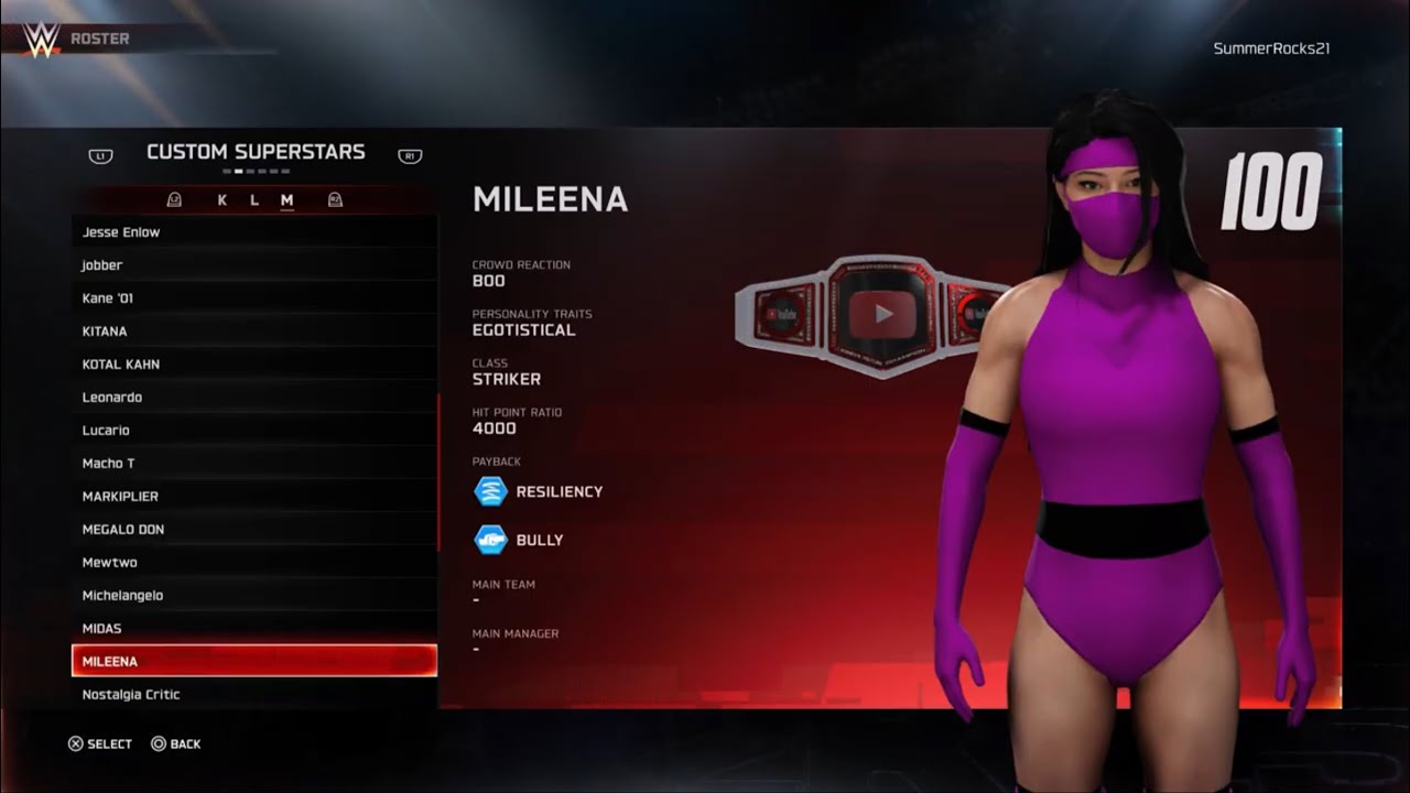 My WWE 2K25 PS5 CAW Roster for August 2025