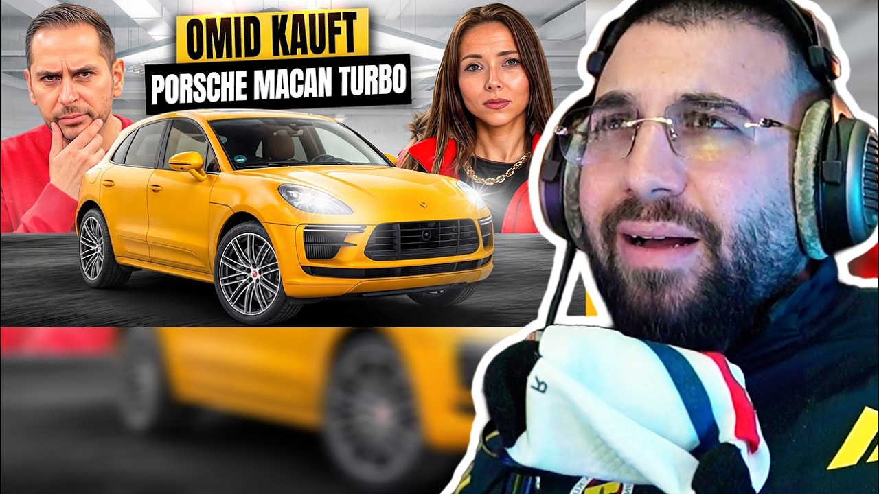 AUTO KOMPLETT ZERSCHOSSEN?! 😬🤣 MertAbi reagiert auf Omid kauft Porsche Macan Turbo 🔥 