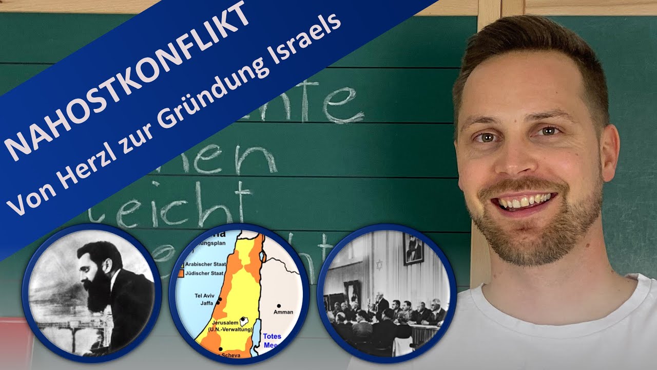 Der Nahostkonflikt bis 1948: Herzls Judenstaat, Zionismus, Balfour-Deklaration & Gründung Israels