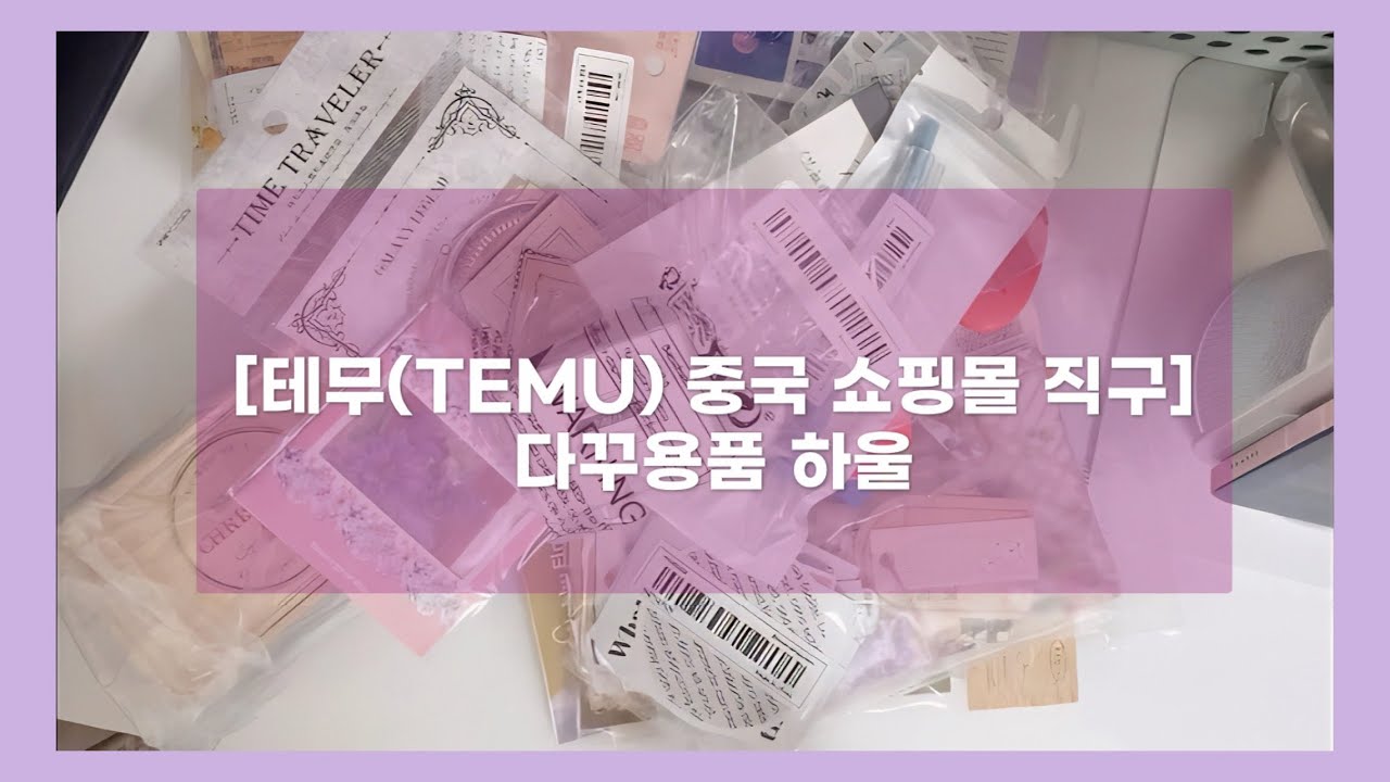 [내돈내산#하울] 테무(TEMU) 중국 쇼핑몰 직구 다꾸용품 하울