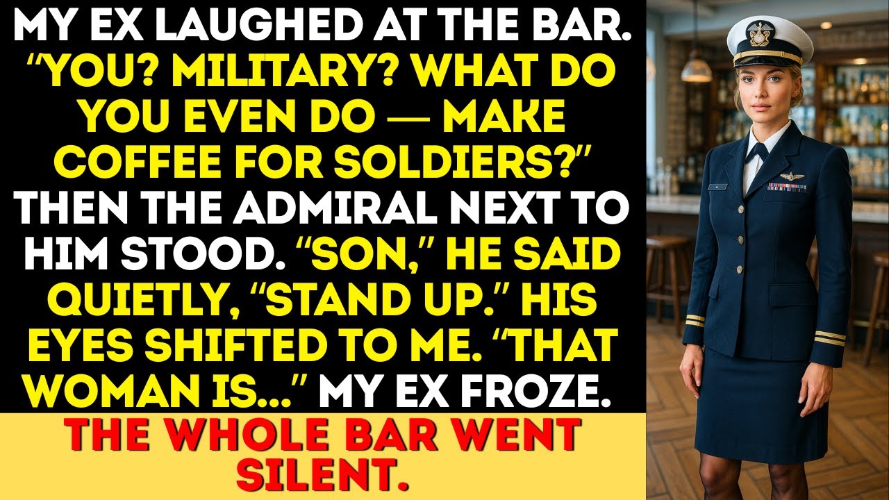 “You’re No Soldier,” My Ex Said at the Bar  — Then the Admiral Revealed the Shocking Truth.