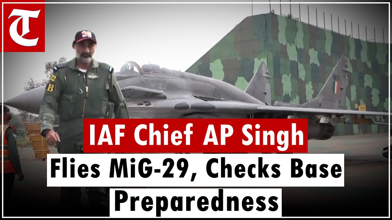 “I Reviewed Operational Readiness Personally” – IAF Chief AP Singh Flies MiG-29 UPG