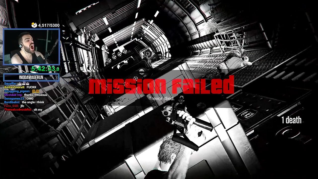 The Sound Of Pure Anguish (GTA V OHKO Fail) - DarkViperAU