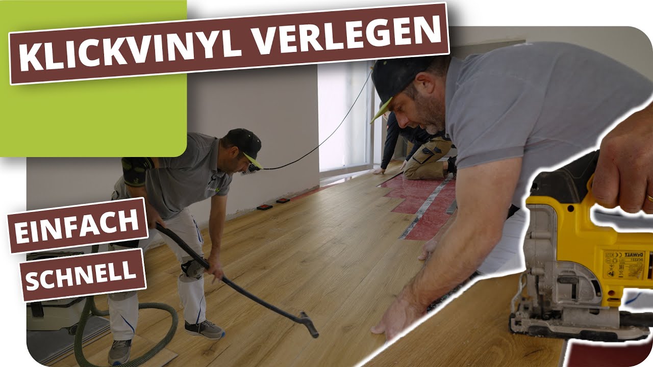 Klick-Vinyl im Wohnraum verlegen