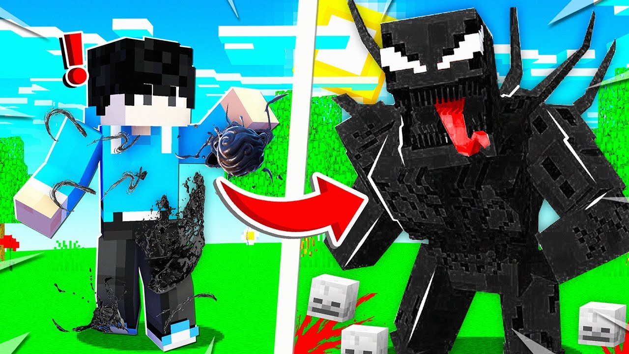 ကျွန်တော် Venom အနေနဲ့ Minecraft ထဲမှာဆော့ခဲ့တယ်! 😈 | Kwam
