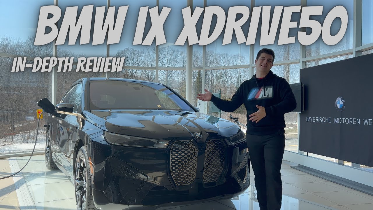 Подробный обзор BMW iX xdrive50 2022 года с пакетом HEA.