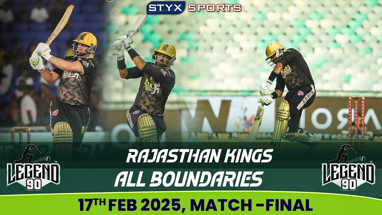 Legend 90 Cricket League 2025 | Rajasthan Kings All Boundaries | Final Match Highlights