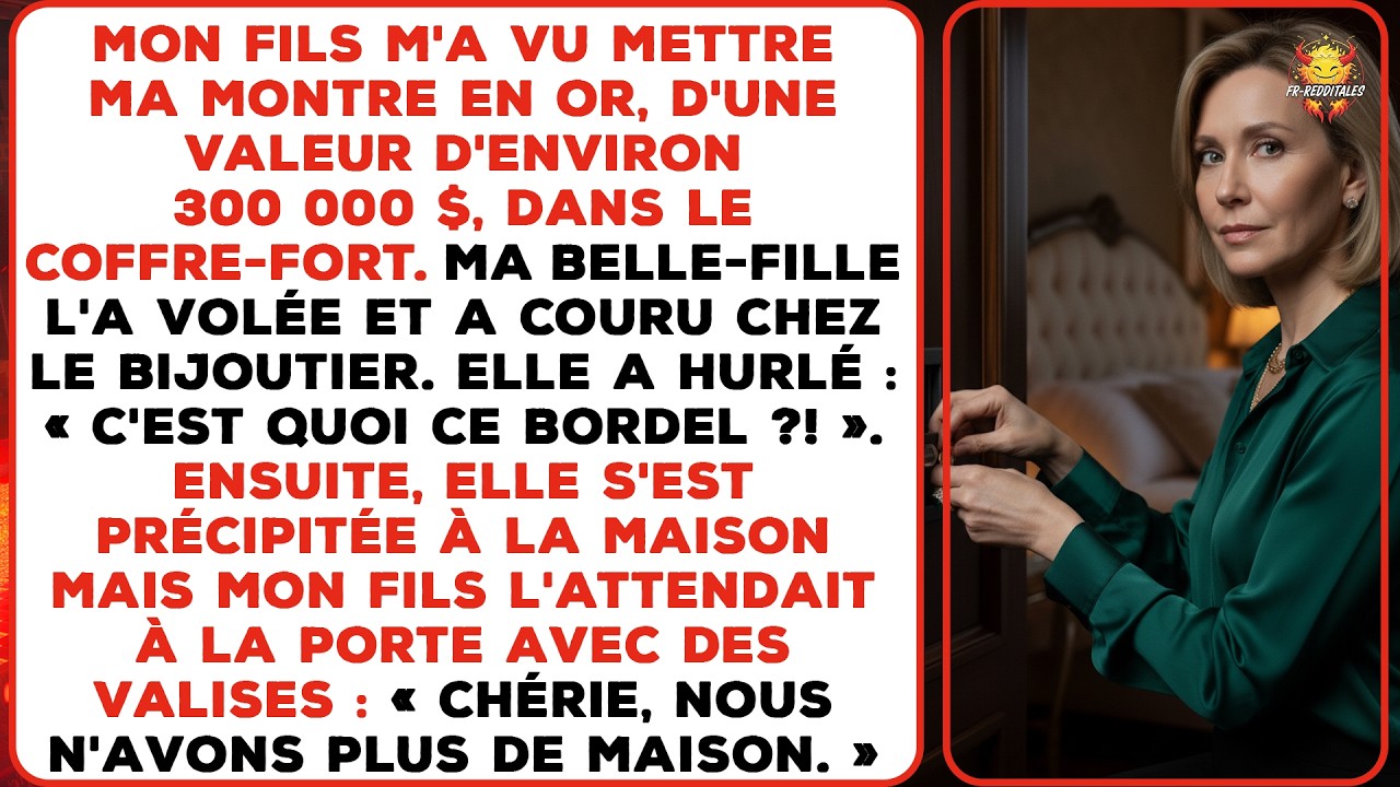 Ma belle-fille a volé ma montre en or — je l’avais déjà piégée.