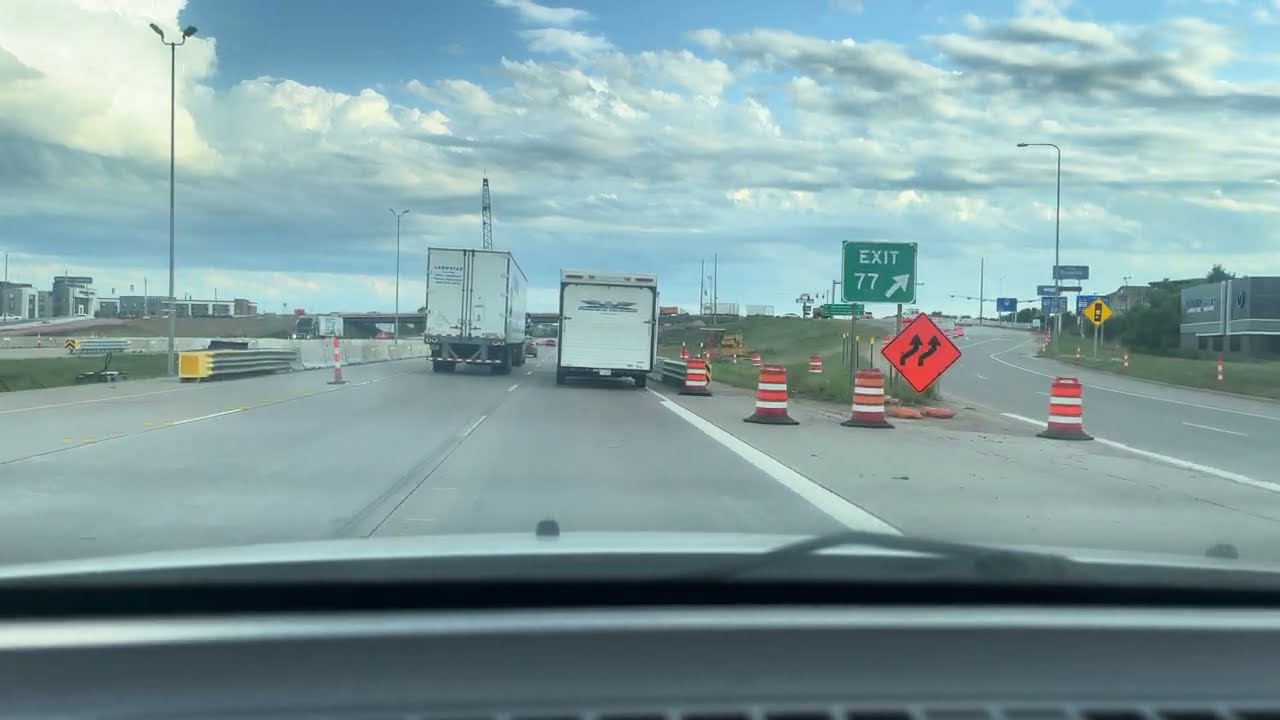 Driving I-29 at 7 pm 4K│Sioux Falls-South Dakota/USA│August 2023