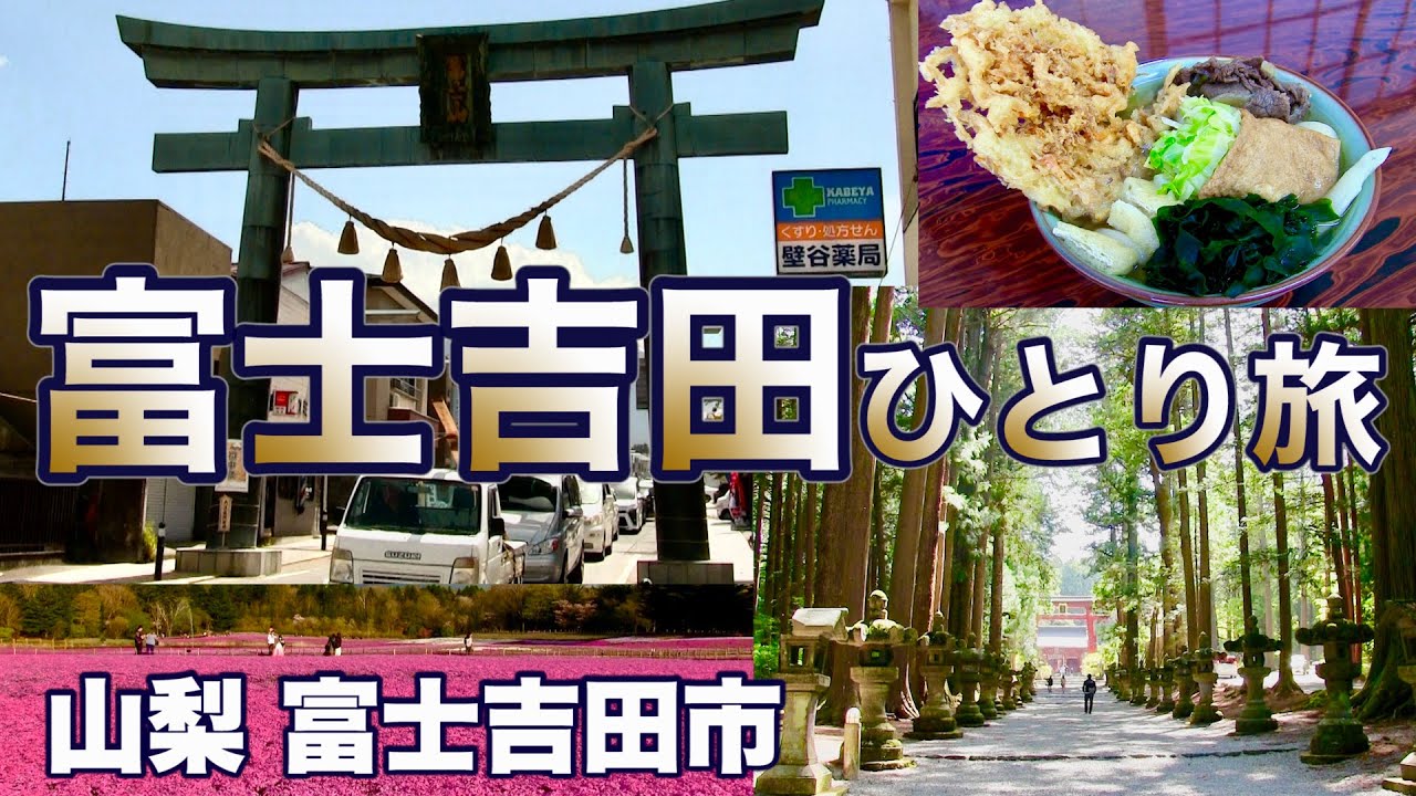 【富士吉田と富士芝桜の旅】富士吉田のご当地グルメと世界遺産、絶景の富士芝桜まつり／富士吉田・富士河口湖