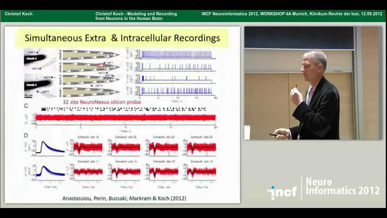 Christof Koch - Modeling and Recording from Neurons in the Human Brain (2012)