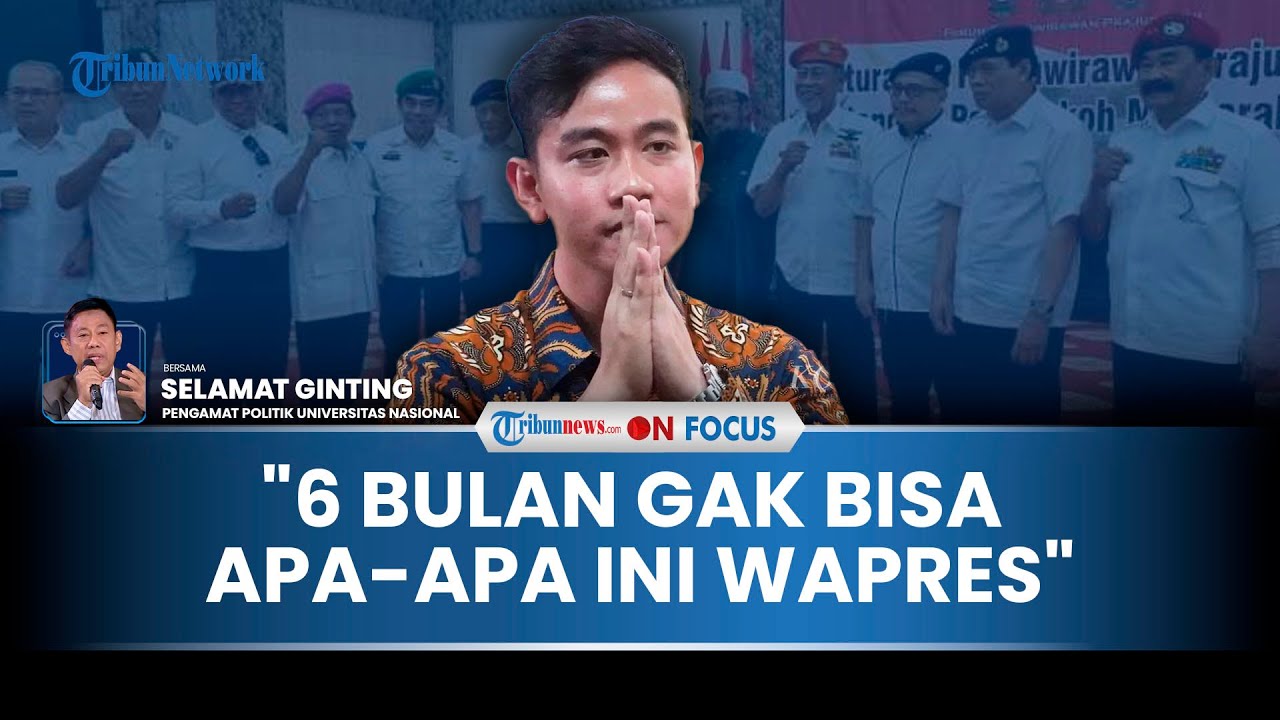 [FULL] Purnawirawan TNI Tuntut Gibran Dicopot, Pengamat: Setelah 6 Bulan Gak Bisa Apa-apa Ini Wapres