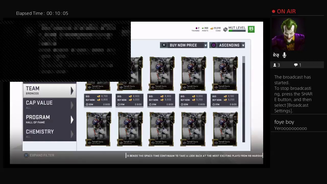 Sniping HOF Players MUT 19