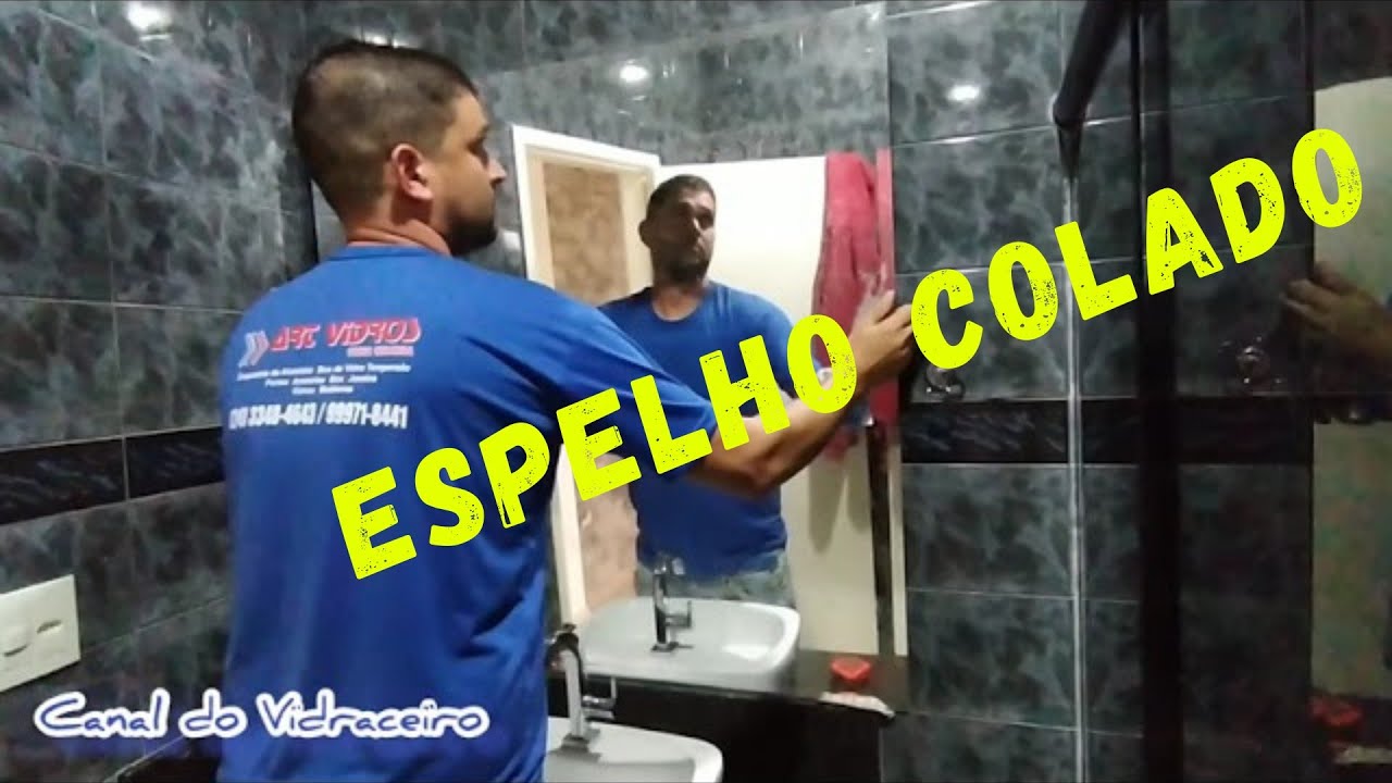 # Tutorial de Como Colar Espelho No Banheiro.