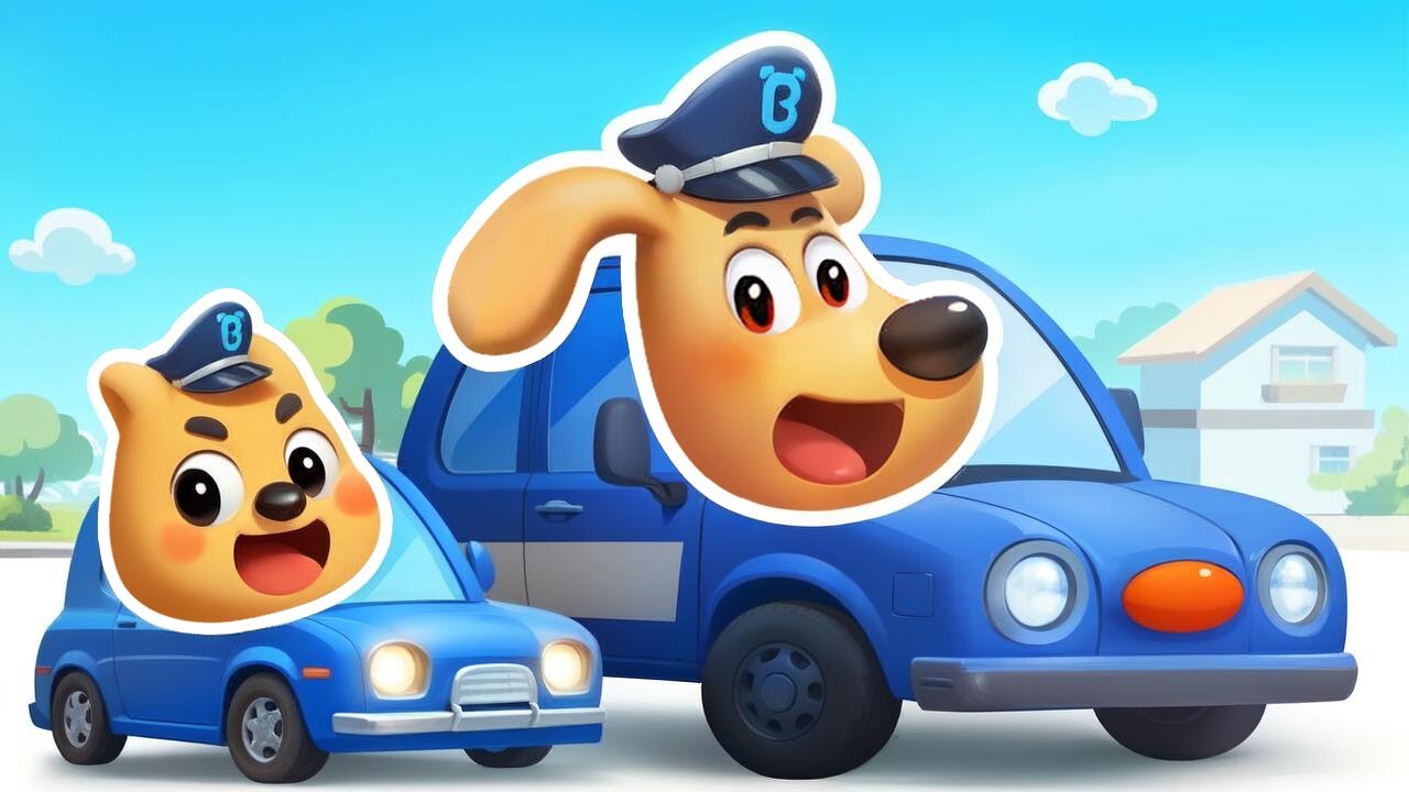 Kids' Driving Center | Jobs Career & Professions | Cartoon | Sheriff Labrador | BabyBus TV