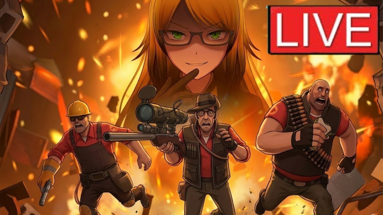 TEAM FORTRESS 2! CHATTING + GAMING LIVE!!