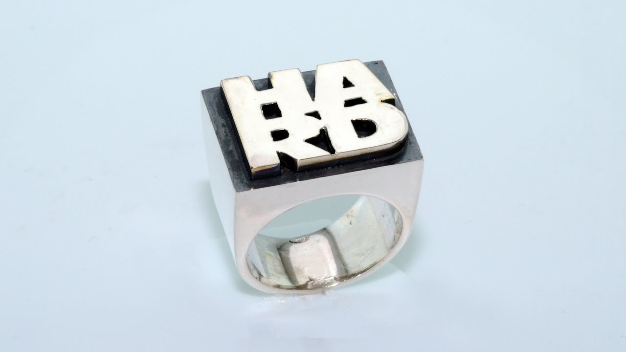 Silver ring for tough guys handmade