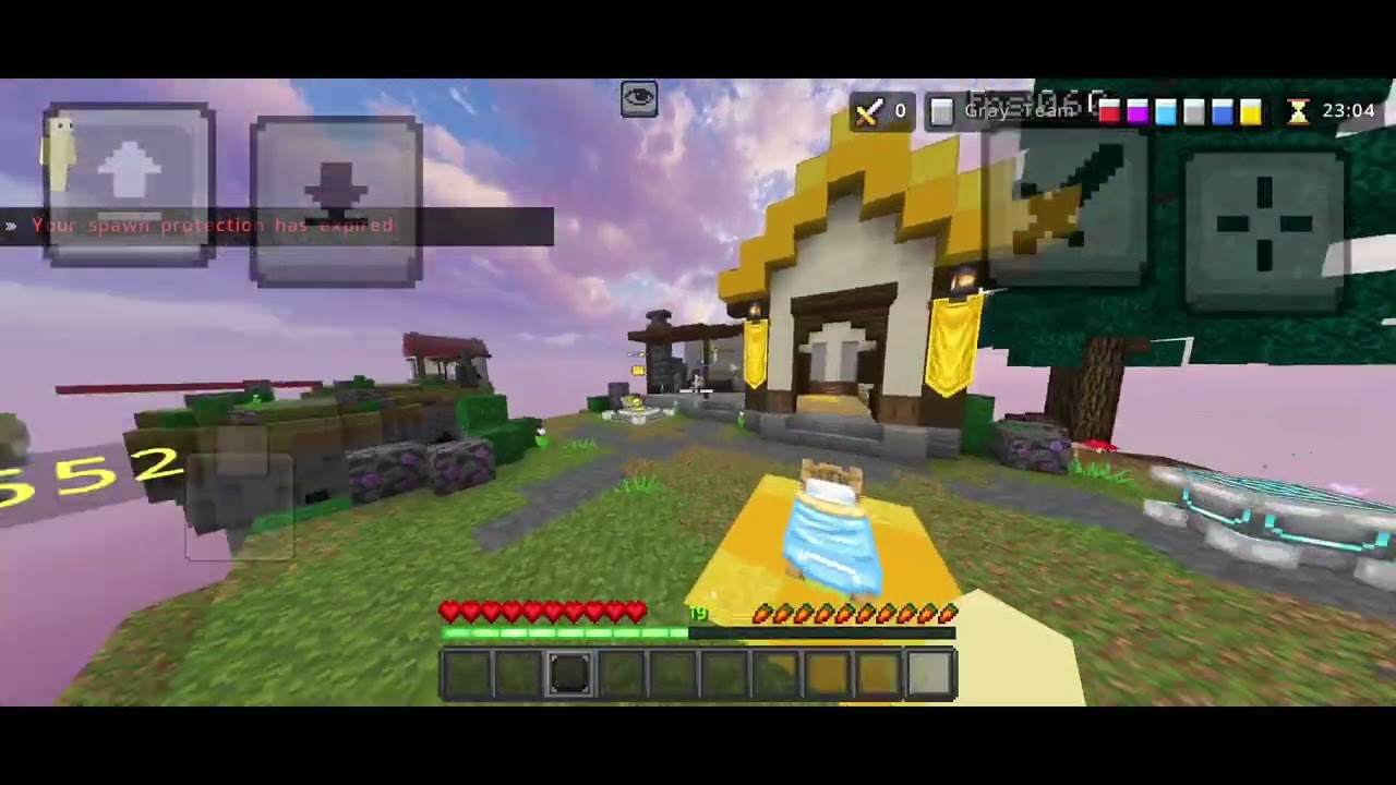 horrible game of bedwars on hive (Phone gameplay)